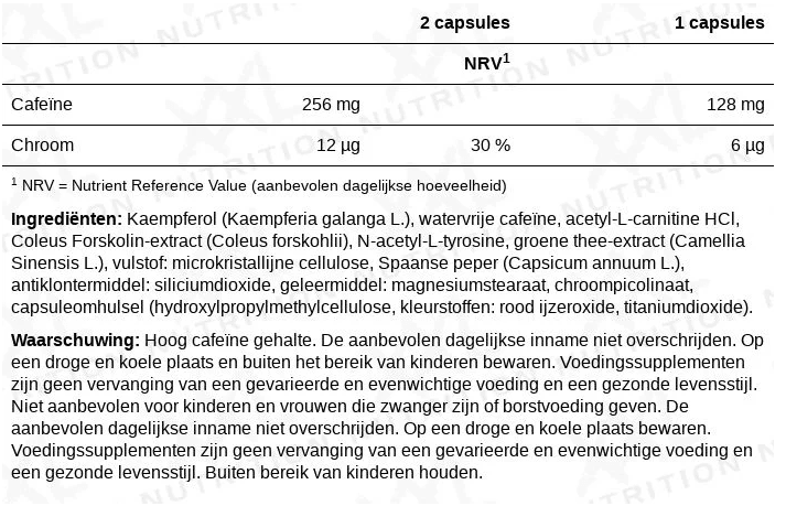 Fat Metabolic Support Night - 60 veggiecaps - Afbeelding 2