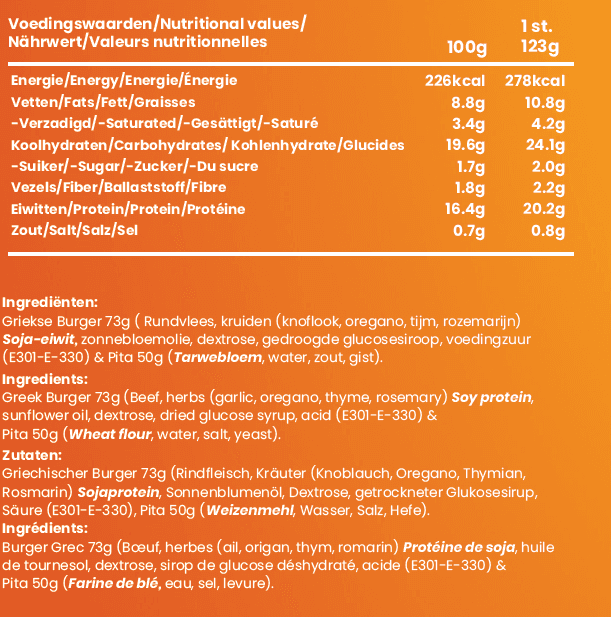 High Protein Gyros Burger 2x - Afbeelding 2