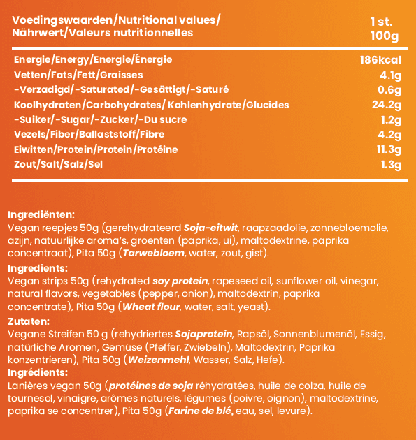 Vegan Shoarma Burger 2x - Afbeelding 2
