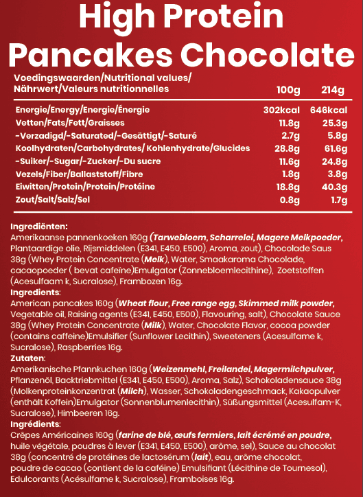 High Protein Pancakes Chocolate - Afbeelding 2