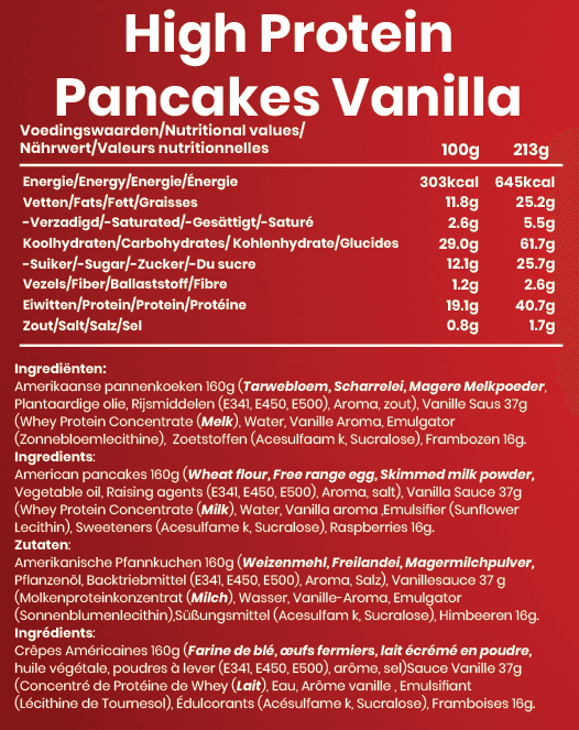 High Protein Pancakes Vanille - Afbeelding 2