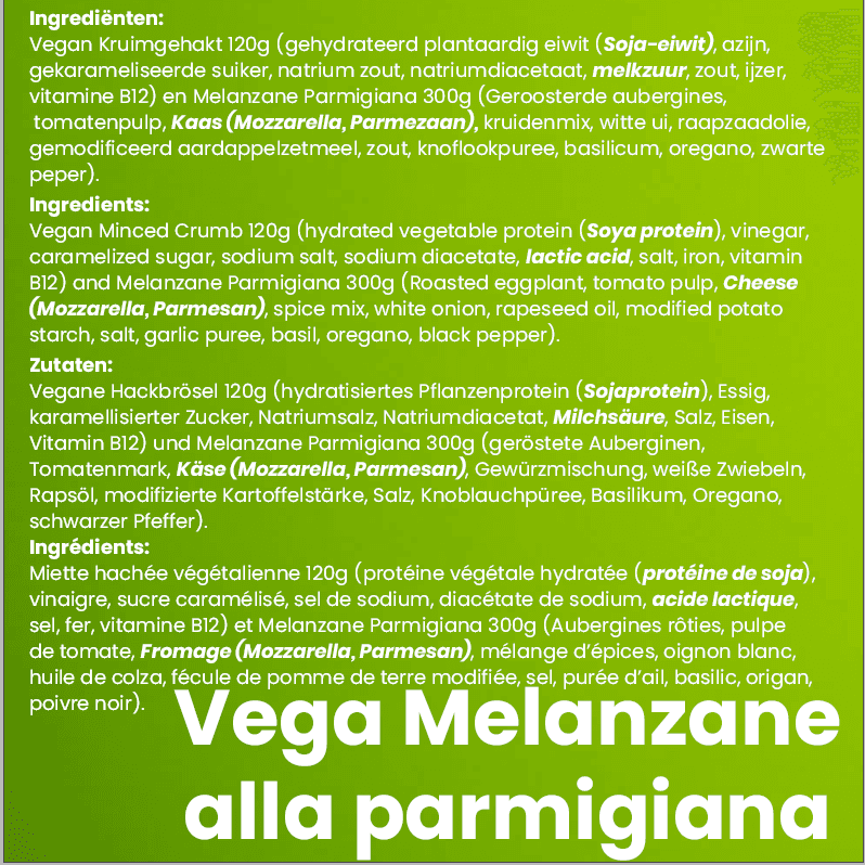 Vega Melanzane alla Parmigiana - Afbeelding 2